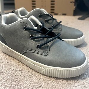 Carters, boys, grey and navy, lace up shoes, size 11